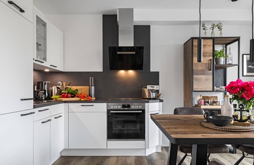 Busum House | Küstenbude in Nordseenähe mit Sauna, Terrasse, Parkplatz & Wlan