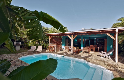 Rifflet Villa | kaz a coco, blue villa with private pool, 2 bedrooms, 2 bathrooms