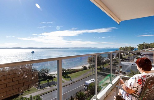Nelson Bay Apartment | Kiah 1, 53 Victoria Parade - First floor unit with stunning views, Wi-Fi and aircon,