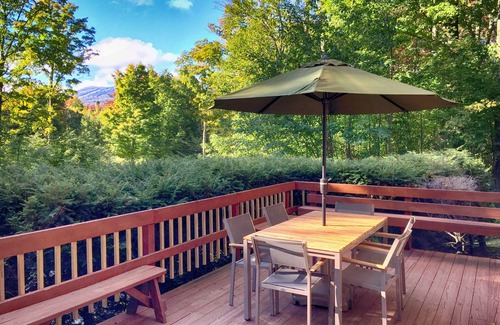 Killington Cabin | Killington Cabin - Left Unit: Great for families, Cozy, Close to Mountain. Hot Tub. Wood Stove.