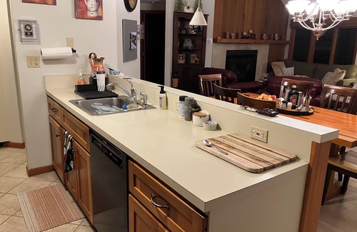 Waterville Valley Apartment | King Size Beds, Walk to Town, Mountain View Patio