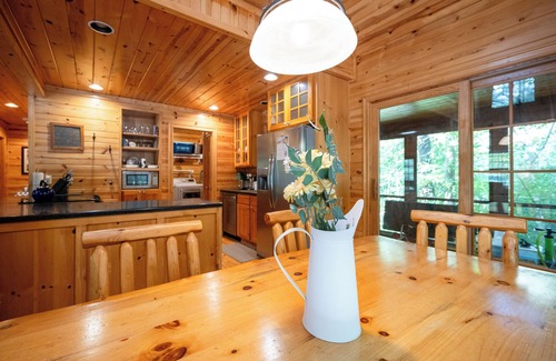 Saugatuck Cabin | Kingfisher Cove! Private hot tub + community pool