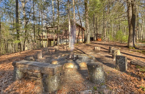 Hidden Lake Cabin | Knotty Pines - Pet-friendly, fireplace, & firepit!