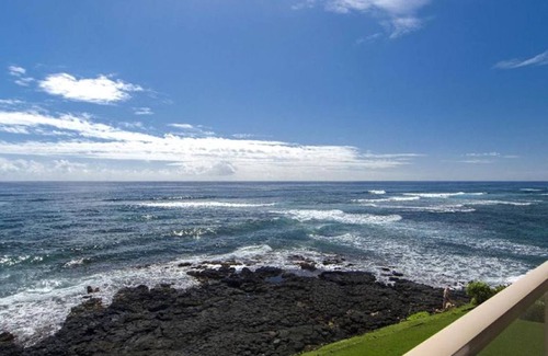 Poipu Condo | Kuhio Shores 317. OCEAN FRONT! Cold A/C