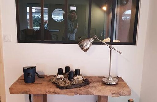 Donville-les-Bains Apartment | L'atelier, appart avec jardin à 100 m de la mer.