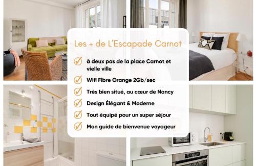 Saint Nicolas - Charles III - Ville vieille - Trois Maisons - Leopold Apartment | L'Escapade Carnot - Nancy centre Stanislas - 2Pers