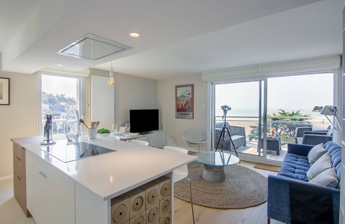 Pleneuf-Val-Andre Apartment | L'Observatoire - Magnifique appartement avec balcon vue mer