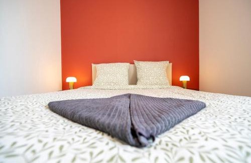 Saint-Andre-de-la-Marche Apartment | La Pause Bohème Déco boisée en Centre Bourg