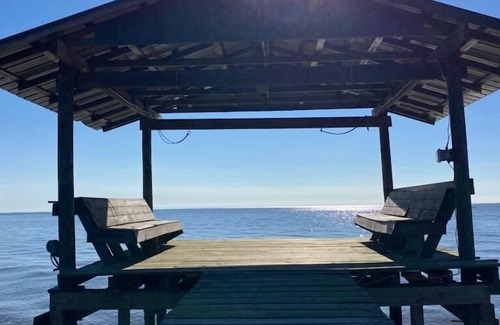 Fairhope Cabin | Labor Day Weekend Open! Sandy Beach, gorgeous sunsets, great front porch view!