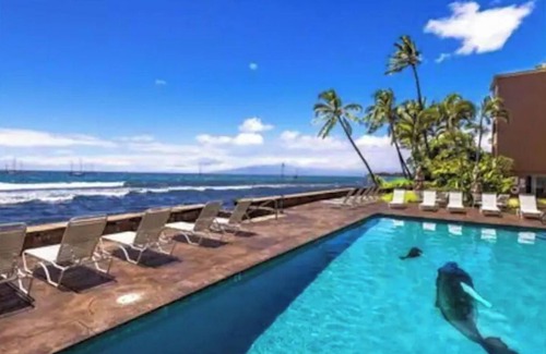 Historic Lahaina Front Street Apartment | Lahaina Roads Suite 212 - OCEANFRONT Property gorgeous views- 1 Bed 1 Bath Condo