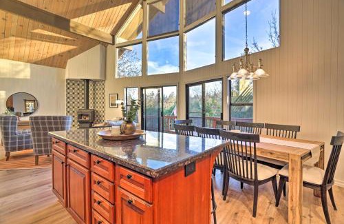 Lake Arrowhead House | Lake Arrowhead A-Frame Cabin with Deck and Balcony!