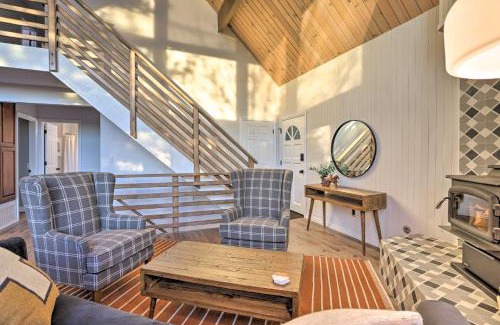 Lake Arrowhead House | Lake Arrowhead A-Frame Cabin with Deck and Balcony!