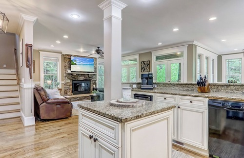 Lake Lure House | Lake Escape - 3,600 sq ft Waterfront Lake Lure, Behind Gate of Rumbling Bald