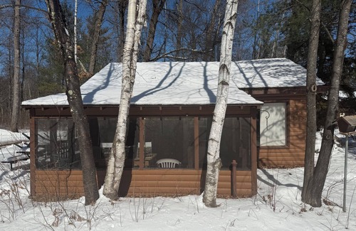 Boulder Junction Cabin | Lake front, Cutest and most private little two bed cabin in the north woods!