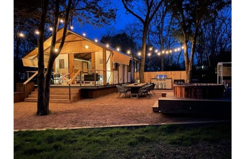 Camp Swift RV Rental | Lake Front Glamping Near Austin-Bathroom In Unit
