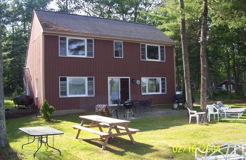 Damariscotta House | Lake front home with sandy beach and spectacular views