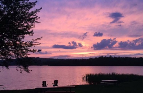 Beach Lake House | Lake Front Rustic Cabin #1 on Private Lake!