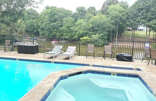 Mayhew House | Lake Norman Waterfront Mansion - 7BR, Pool, Hot Tub, Game Room and Private Dock