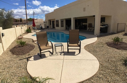 Lake Havasu City House | Lake Side of Highway, Mins. to Water, Heated Pool & Spa, Up close Lake Views