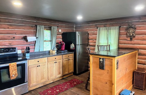 Scottsburg Cabin | Lake View with 7 Acres & WiFi near Naples and Outdoor Fun!