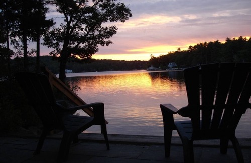 Moultonborough House | Lake Winnipesaukee Lakefront Home With Great Sandy Beach/Swim Area