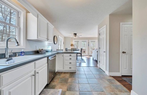 Moneta House | Lakefront 3BR Home with Dock, Fire Pit, Lawn Games, and Game Room