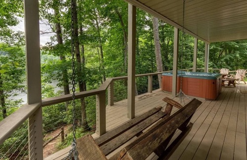Tuckasegee House | Lakefront 5BR w/Private Dock, Hot Tub, Game Room, EV Charger – Near WCU & Sylva