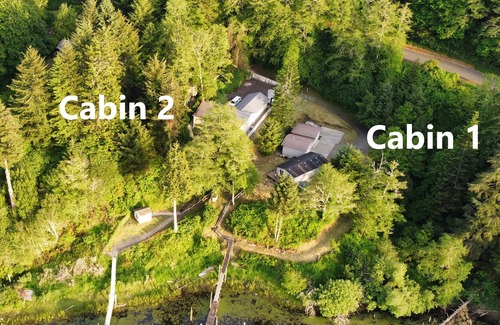 Lakeside Cabin | Lakefront Cabins - Private paradise (2 homes)