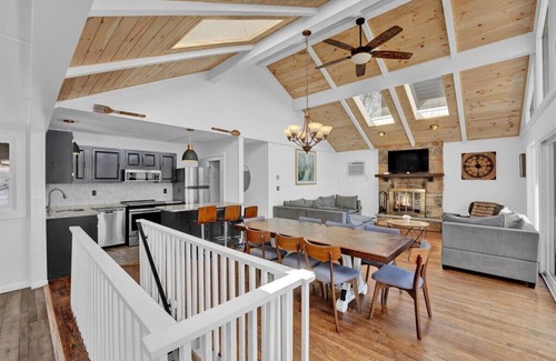 Gouldsboro House | Lakefront Chalet | Hot Tub, Sauna & Firepit | Private Dock