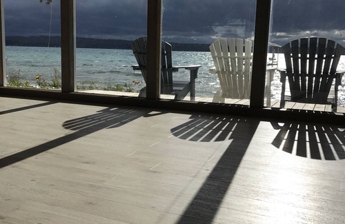 Lake Township House | Lakefront Cottage with 100' Sandy Beach on Crystal Lake
