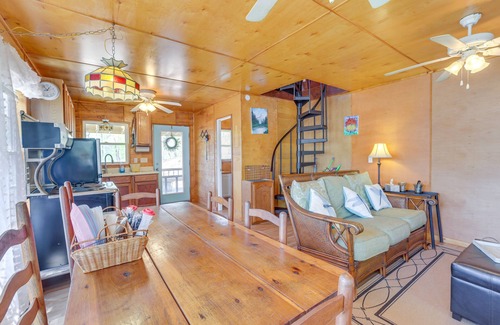 Delta Cabin | Lakefront Delta Cabin Rental w/Boat Dock + Deck!