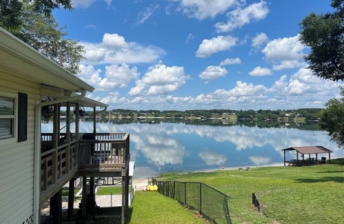 Thomas Drive House | Lakefront Home + Private Beach + Firepit + Kayaks + Pets