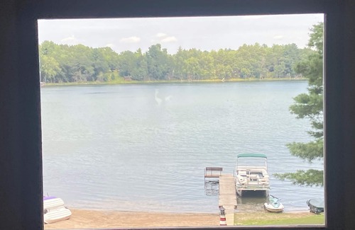 Wild Rose House | Lakefront home-large beach & yard, clean water-RELAX & build memories- sleeps 12