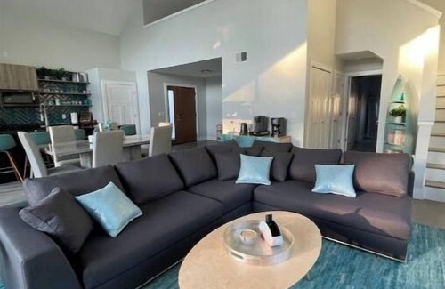 Stevensville House | Lakefront Home - Private Beach - Hot Tub