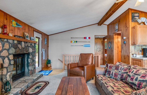 Eagle River House | Lakefront home w/deck, grill, fireplace, firepit, AC, & WiFi