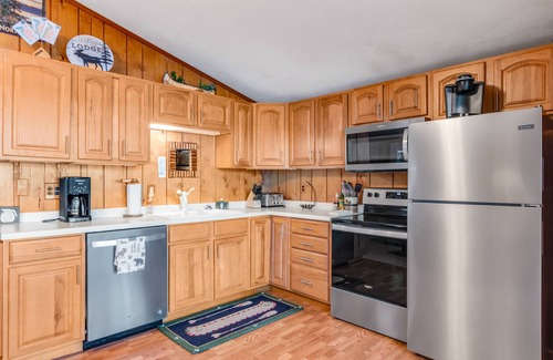 Eagle River House | Lakefront home w/deck, grill, fireplace, firepit, AC, & WiFi