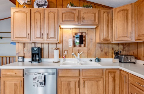 Eagle River House | Lakefront home w/deck, grill, fireplace, firepit, AC, & WiFi