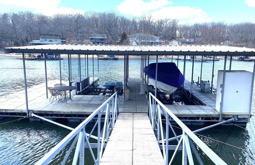 Gravois Mills House | Lakefront Home with Private Dock and Slip