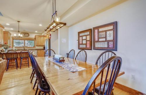 McHenry House | Lakefront home with fire pit and dock Near Wisp Resort