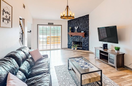 Old Hickory House | Lakefront home with home theater, game room, dock, & fenced yard - dog-friendly