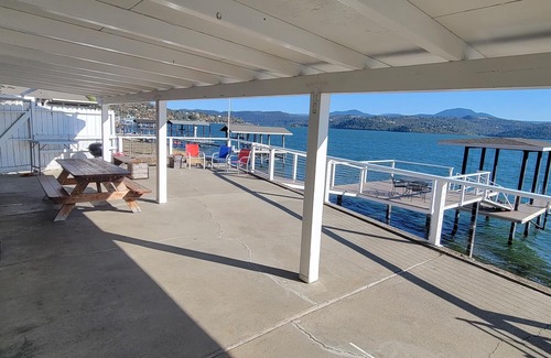 Clearlake House | Lakefront home with patio, private boat dock and fishing pier