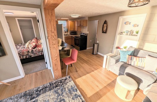 Cloverdale House | Lakefront Home with Sunsets, Dock, and Deck! Dogs Stay Free!