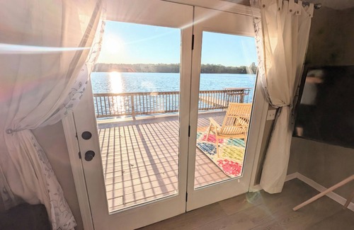 Cloverdale House | Lakefront Home with Sunsets, Dock, and Deck! Dogs Stay Free!