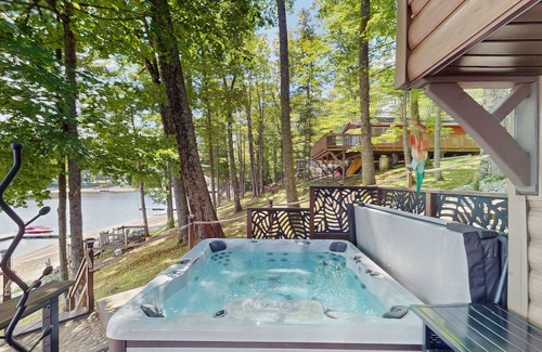 Gloversville House | Lakefront house and cottage with kayaks, hot tub, dock - in ADK Park