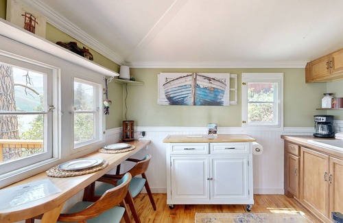 Bayfield House | Lakefront, neighboring cabins w/beautiful views, deck with views