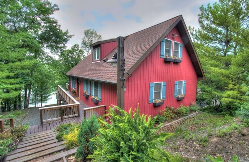 Athens Ski Chalet | Lakefront on the quiet side of main lake!