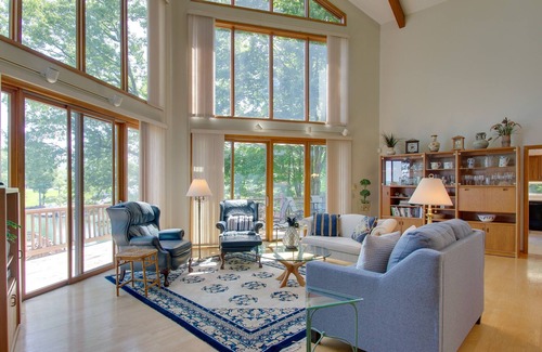 Penhook House | Lakefront Penhook Home w/ Hot Tub & Fire Pit!