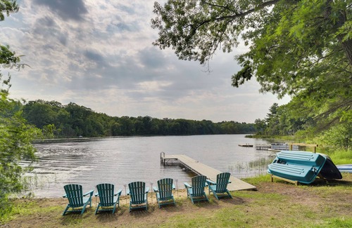 Brill Cabin | Lakefront Retreat: Deck, Grill & Private Dock!