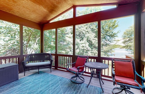 Bumpass House | Lakefront retreat with private dock, kayaks, volleyball, firepit, Ping-Pong