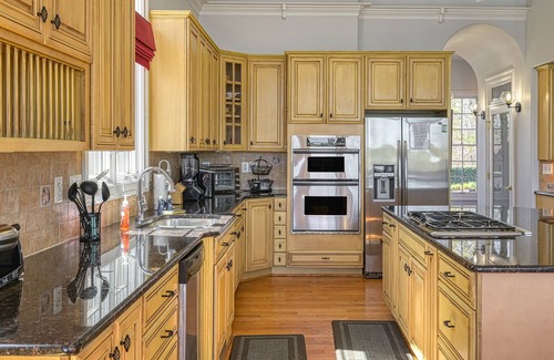 Mineral House | Lakefront stunner with pool, 50' waterslide, hot tub, & dock - dog-friendly